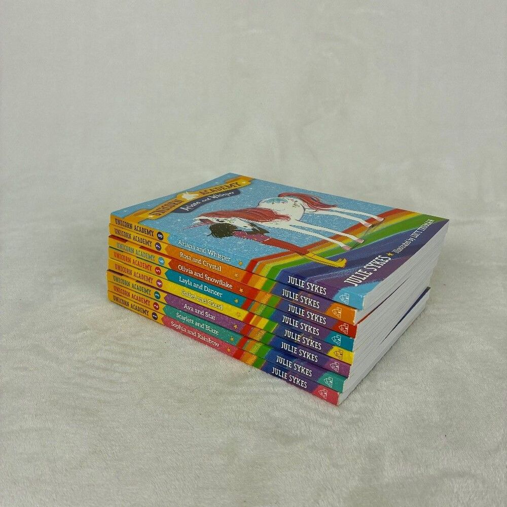 Unicorn Academy Series by Julie Sykes Girls Chapter Books #1-8 Horses Magic